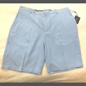 Walter Hagen Men's 11 Majors Textured Grid Golf Shorts - Flat Front